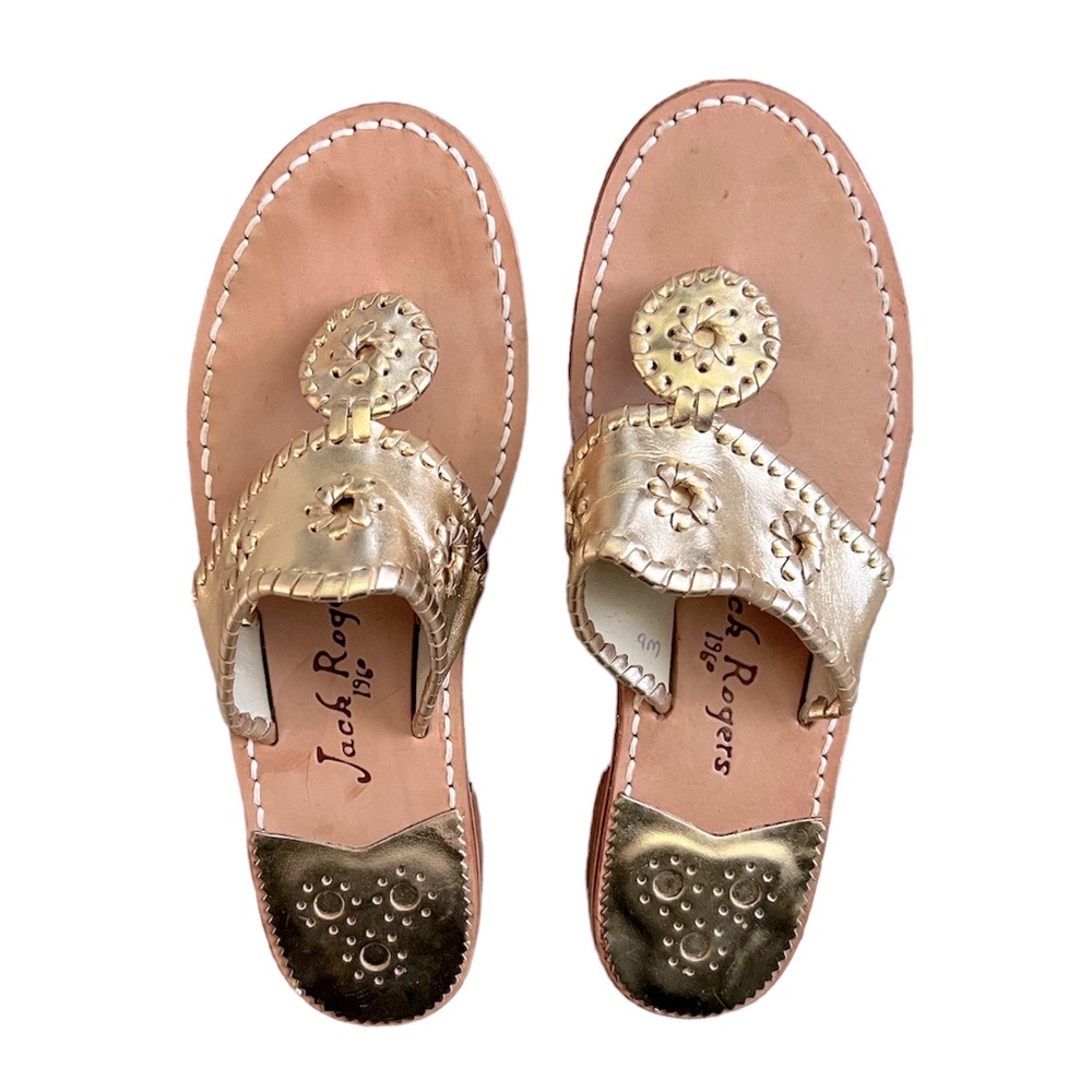 Jack Rogers Gold Sandal